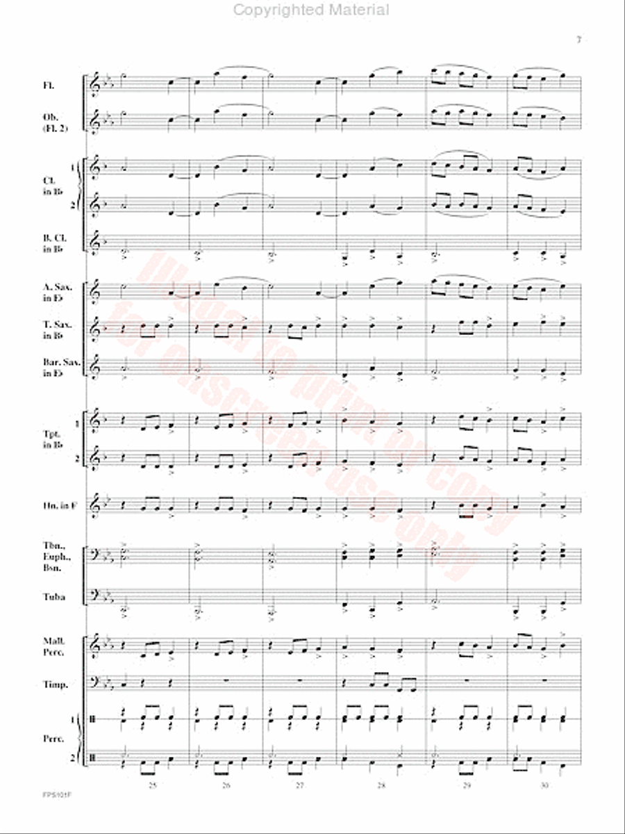 Adversary Concert Band scores gallery preview page 8