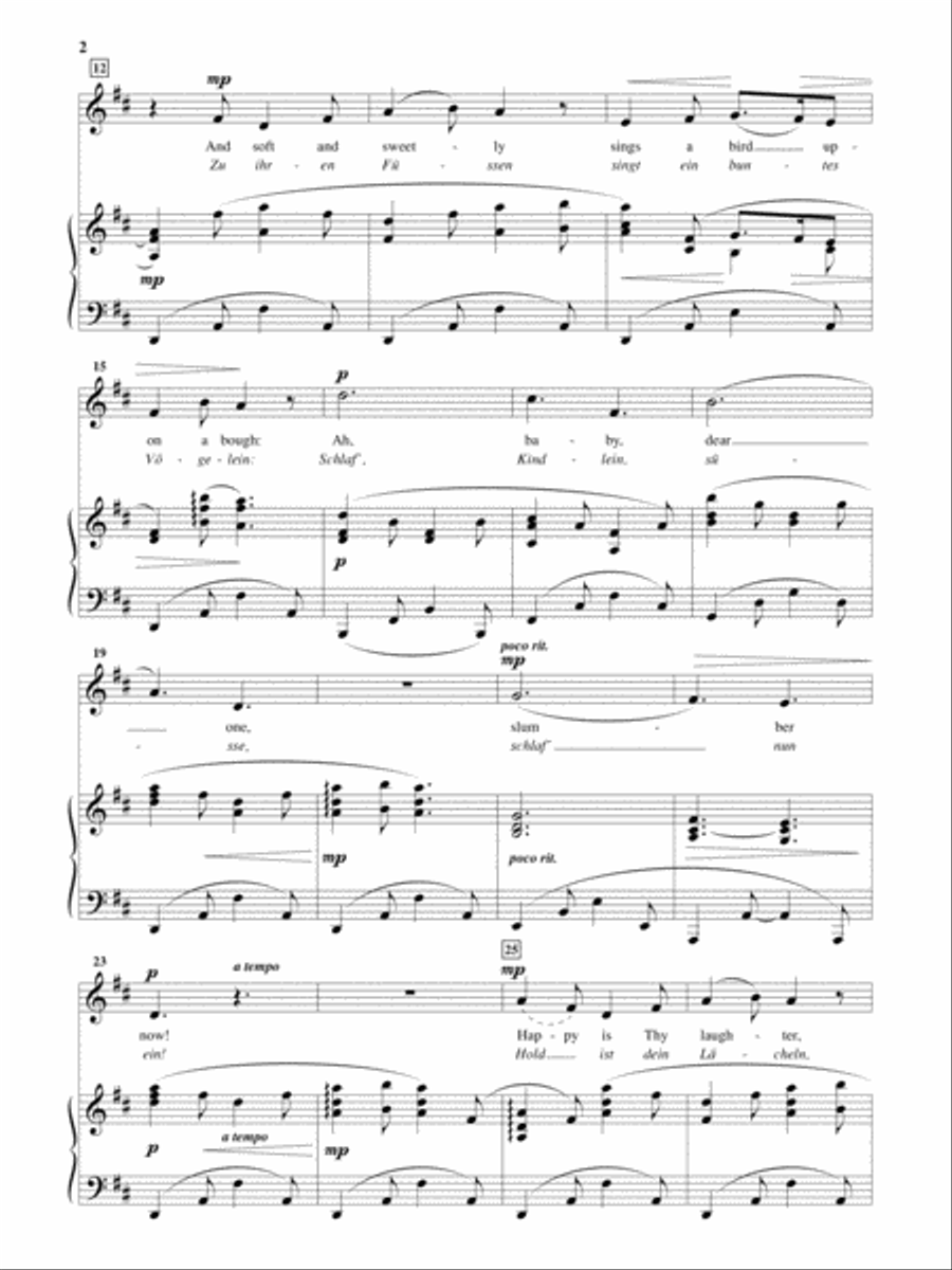 The Virgin's Slumber Song (Maria Weigenlied) [Low Voice] Low Voice scores gallery preview page 2