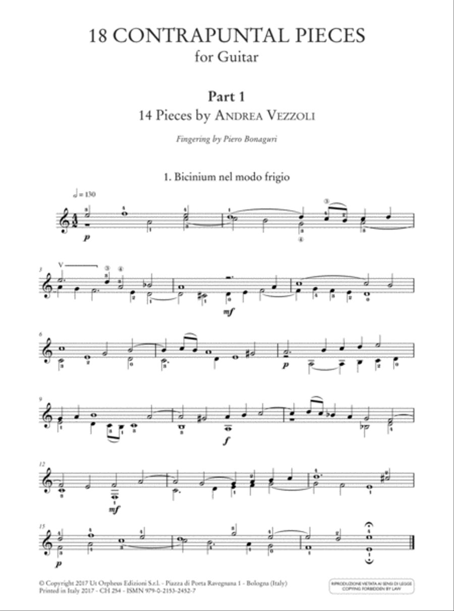 18 Contrapuntal Pieces for Guitar Acoustic Guitar scores gallery preview page 2