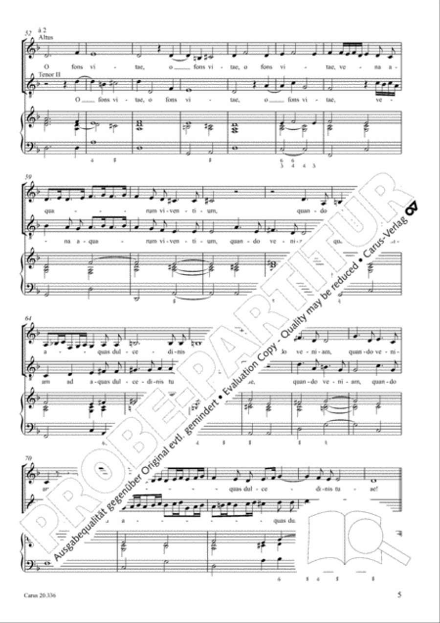 Quemadmodum desiderat cervus SATTB scores gallery preview page 6