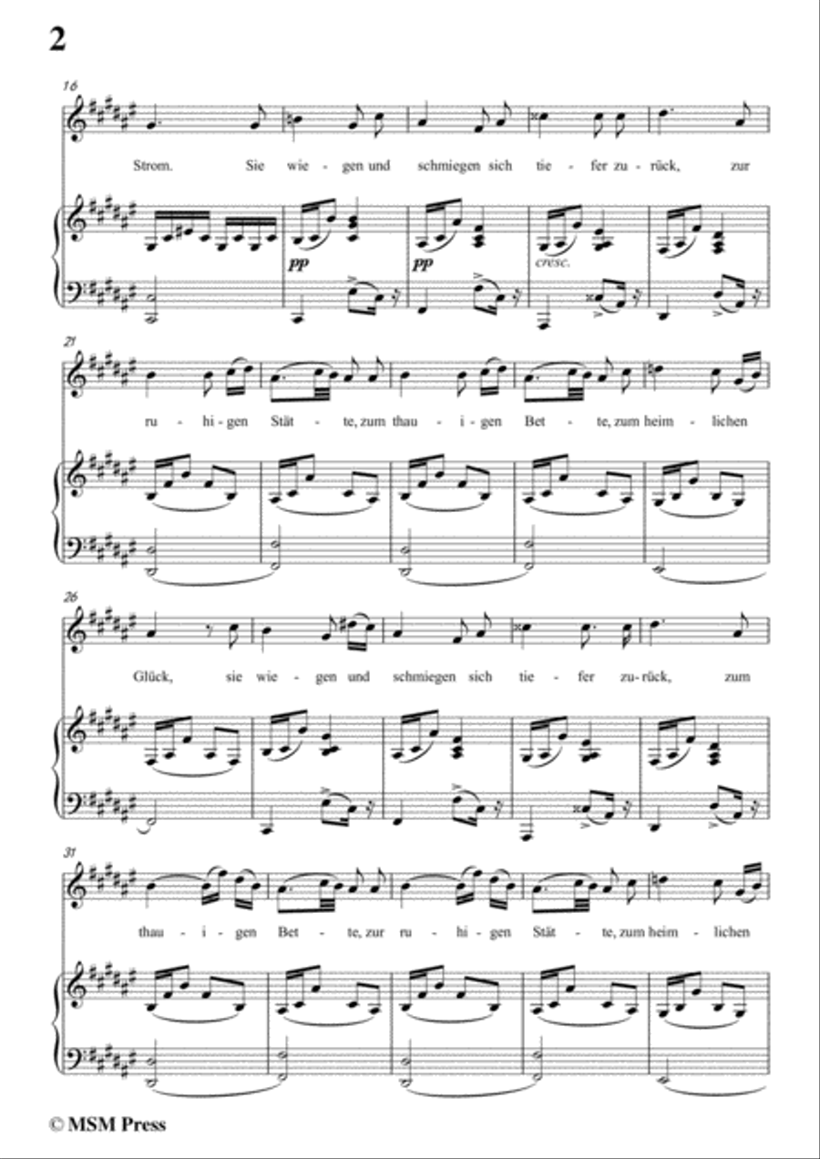 Schubert-Beim Winde,in f sharp minor,for Voice&Piano Voice scores gallery preview page 4