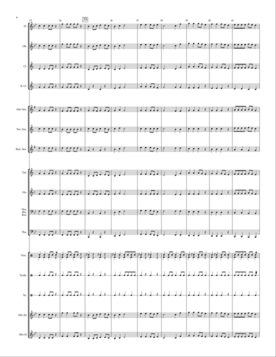 The Galleon Returns - for beginning band Concert Band scores gallery preview page 6