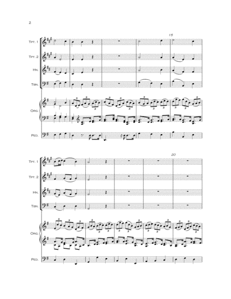 Jesu, Joy Of Man's Desiring (Organ & Brass Quartet) image number null