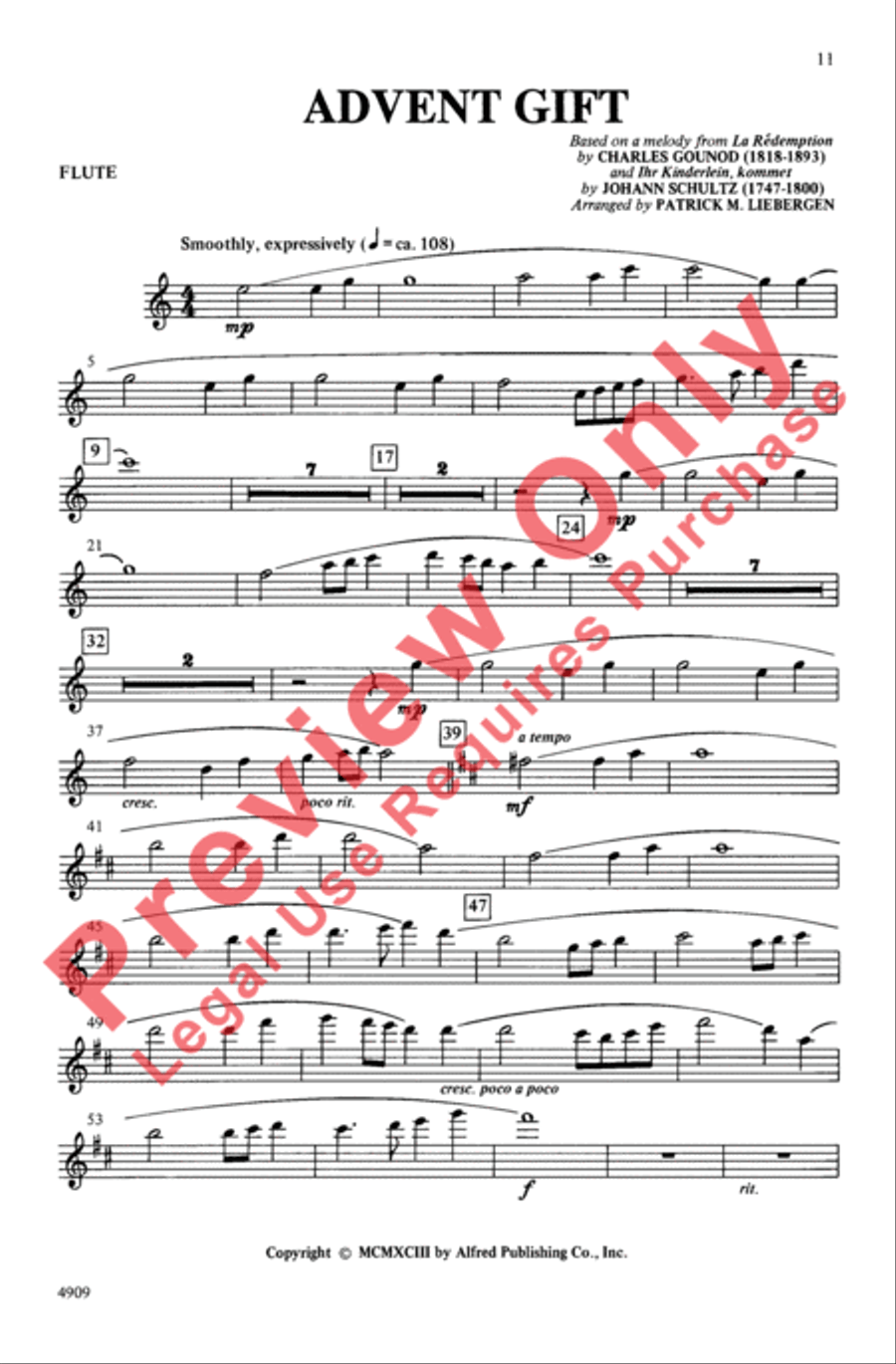 Advent Gift 4-Part scores gallery preview page 11
