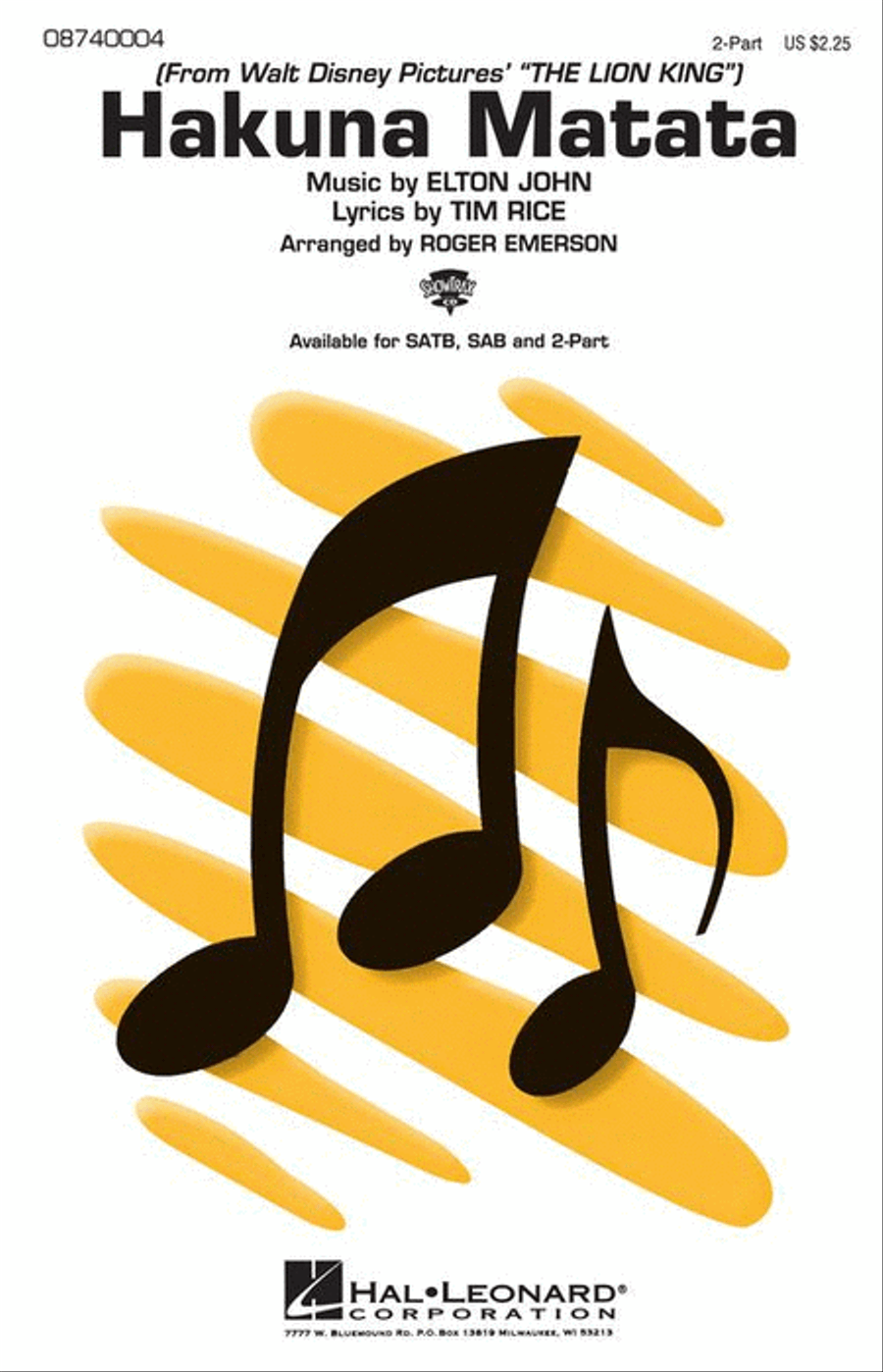 Hakuna Matata 2-Part scores gallery preview page 2