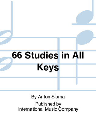 Book cover for 66 Studies In All Keys