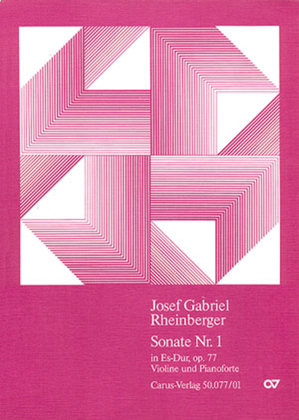 Book cover for Violin Sonata No. 1 in E flat major