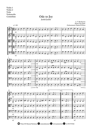 Ode to Joy - Joyful Joyful - Easy String Quartet