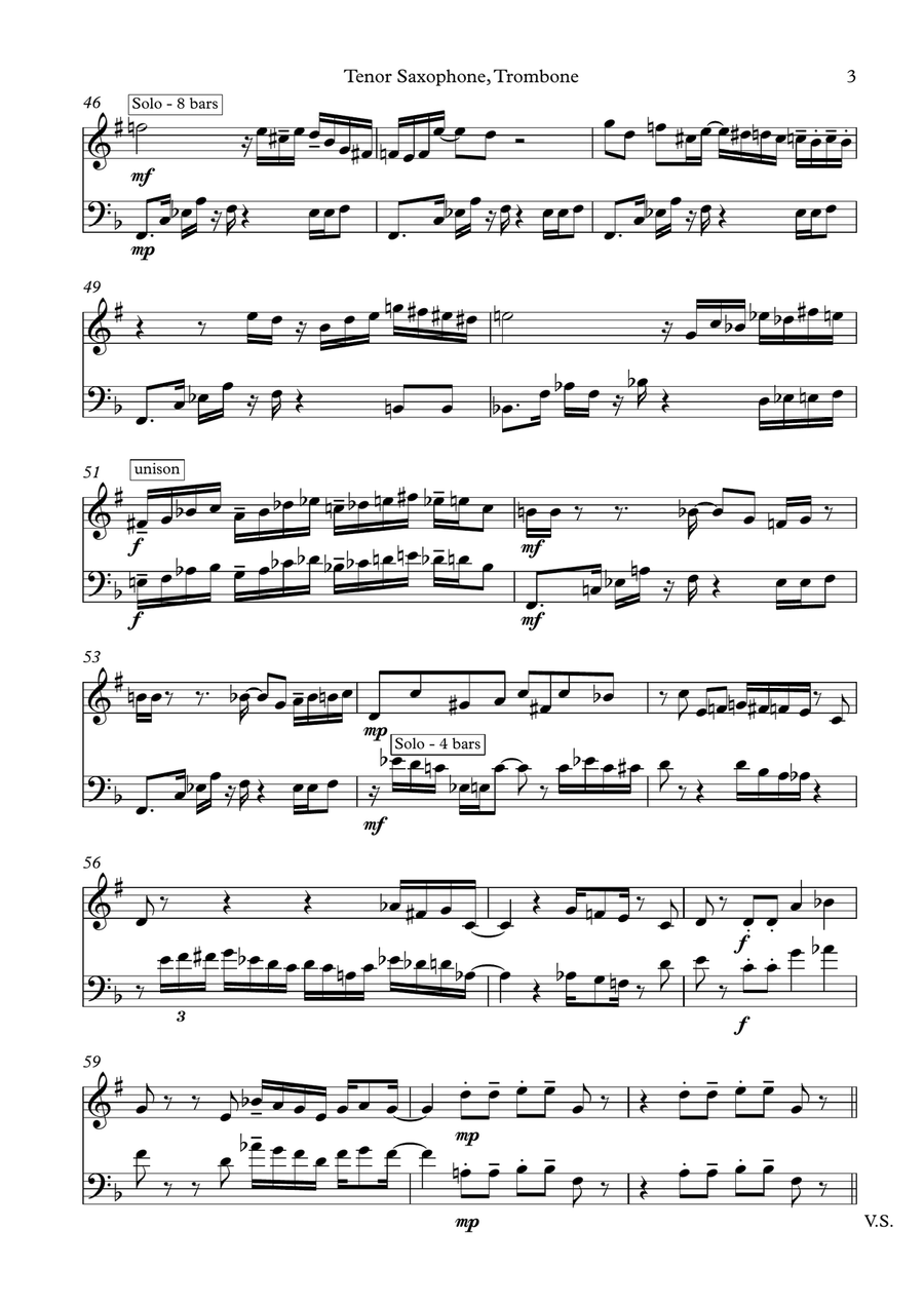 Watermelon Man Watermelon Man Trombone Duet scores gallery preview page 4