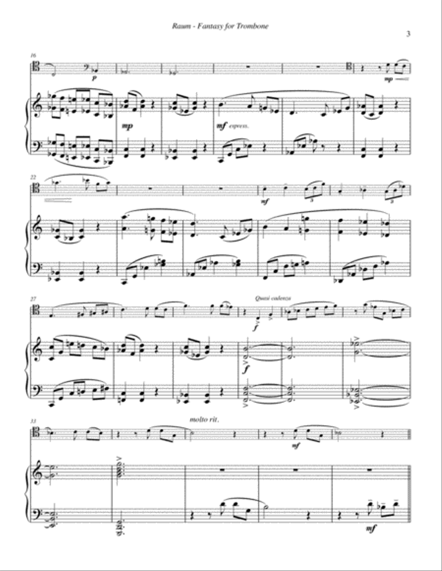 Fantasy for Trombone and Piano image number null