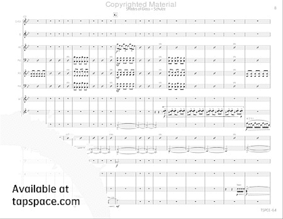 Shades of Glass Percussion Ensemble scores gallery preview page 12