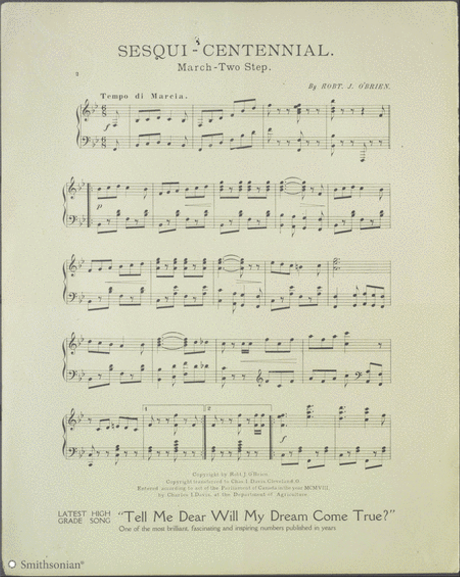Sesqui-centennial March - Two Step Piano Solo scores gallery preview page 2