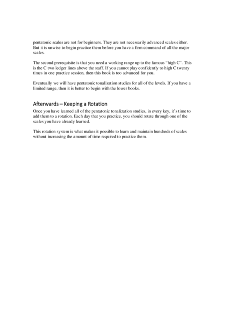 Pentatonic Tonalization Studies - Pro Level - by Eddie Lewis Trumpet Solo scores gallery preview page 3