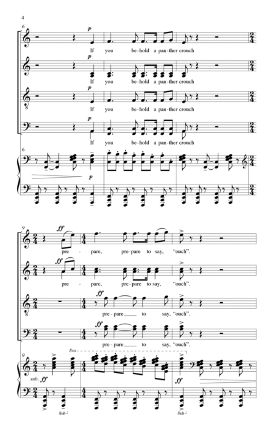 Animal Crackers, Vol. 1 Animal Crackers, Vol. 1 4-Part scores gallery preview page 2