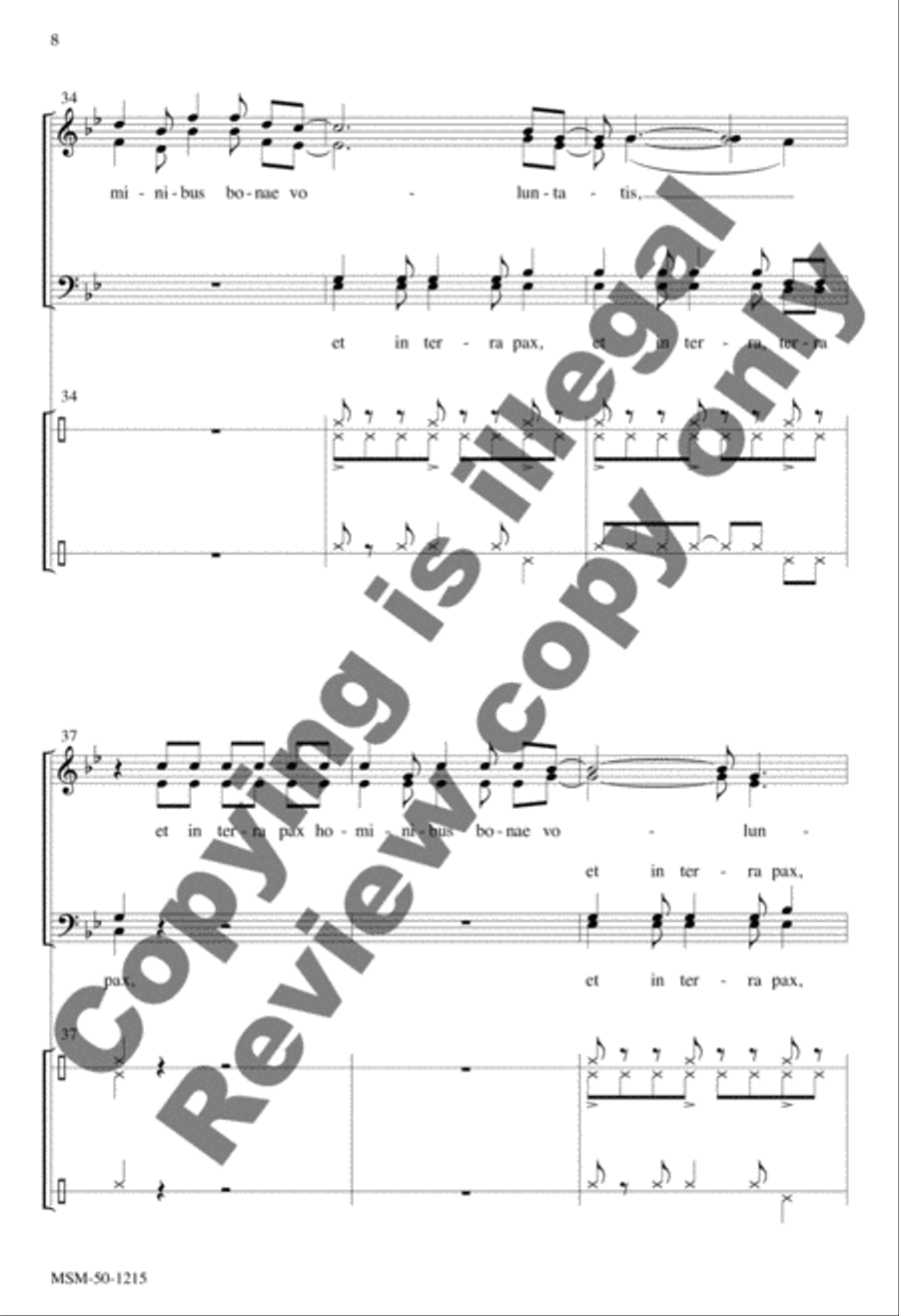 South African Gloria 4-Part scores gallery preview page 8