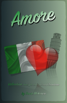 Book cover for Amore, (Italian for Love), Trumpet and Trombone Duet
