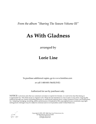 Book cover for As With Gladness
