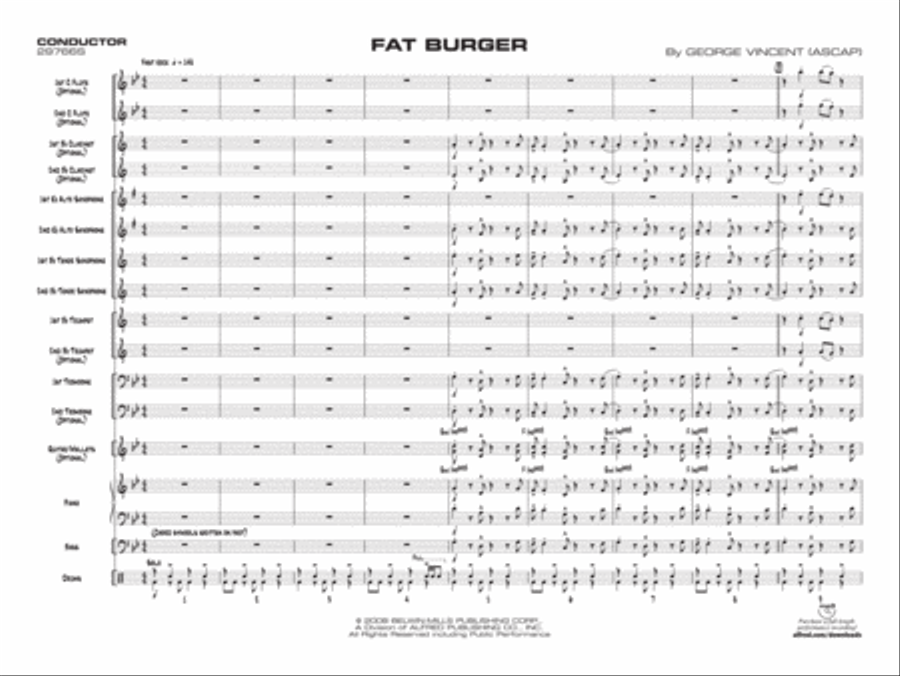 Fat Burger Jazz Ensemble scores gallery preview page 18