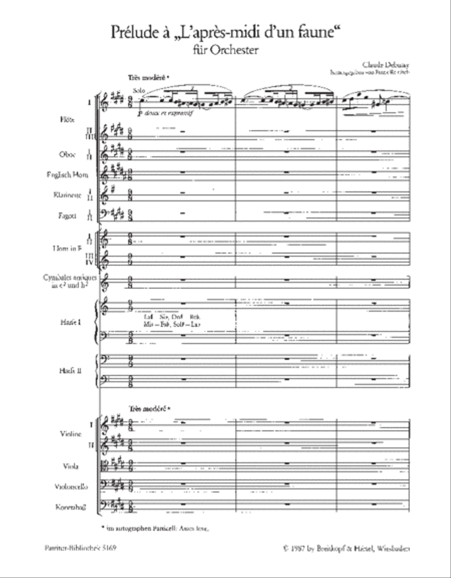 Prélude à “L'après-midi d'un faune” Orchestra scores gallery preview page 2