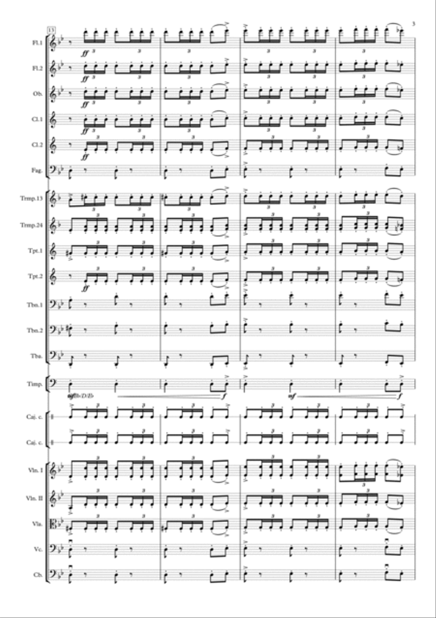 España Cañí - Pasodoble - Espana Cani Full Orchestra scores gallery preview page 3