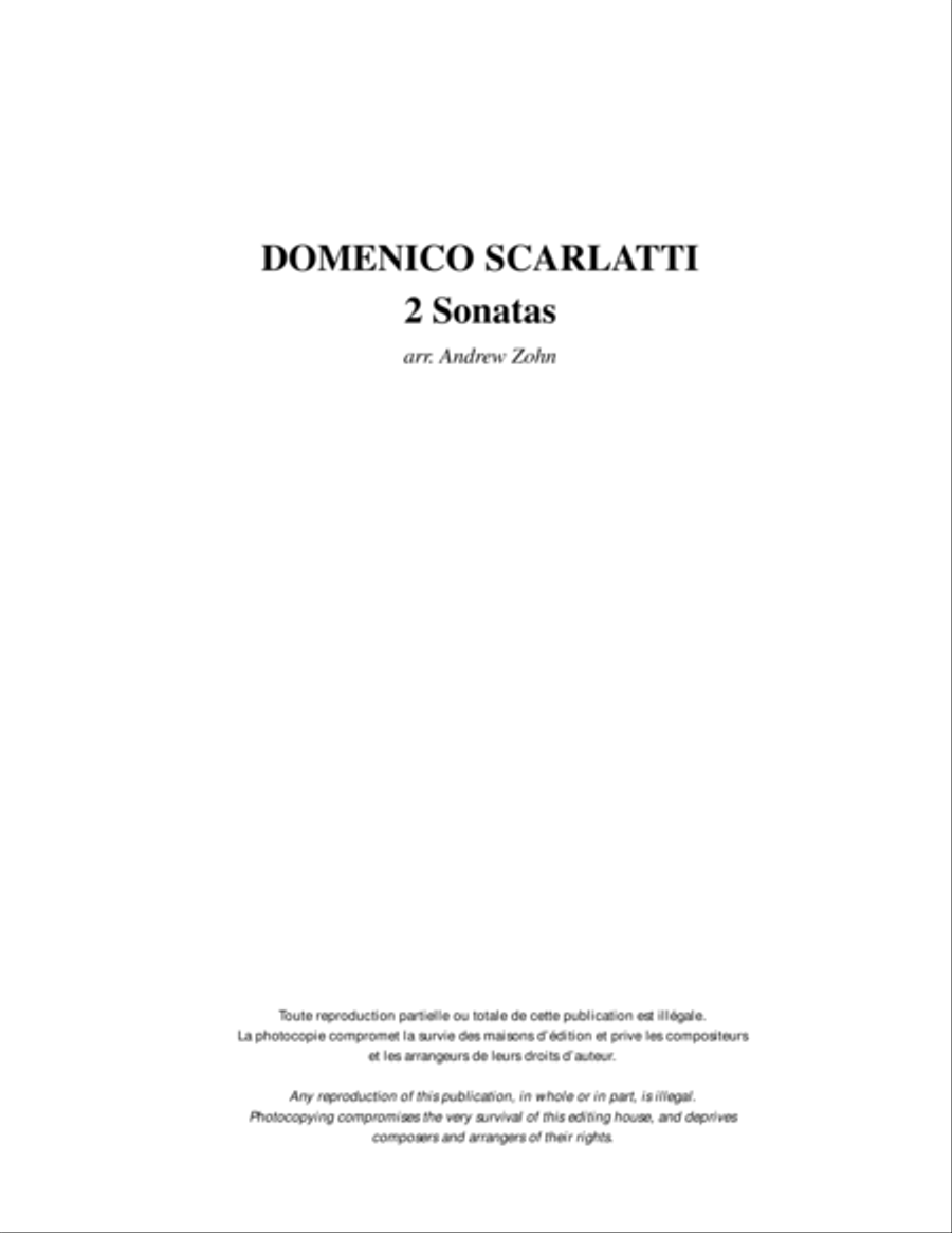 2 Sonatas 2 Sonatas Classical Guitar scores gallery preview page 1
