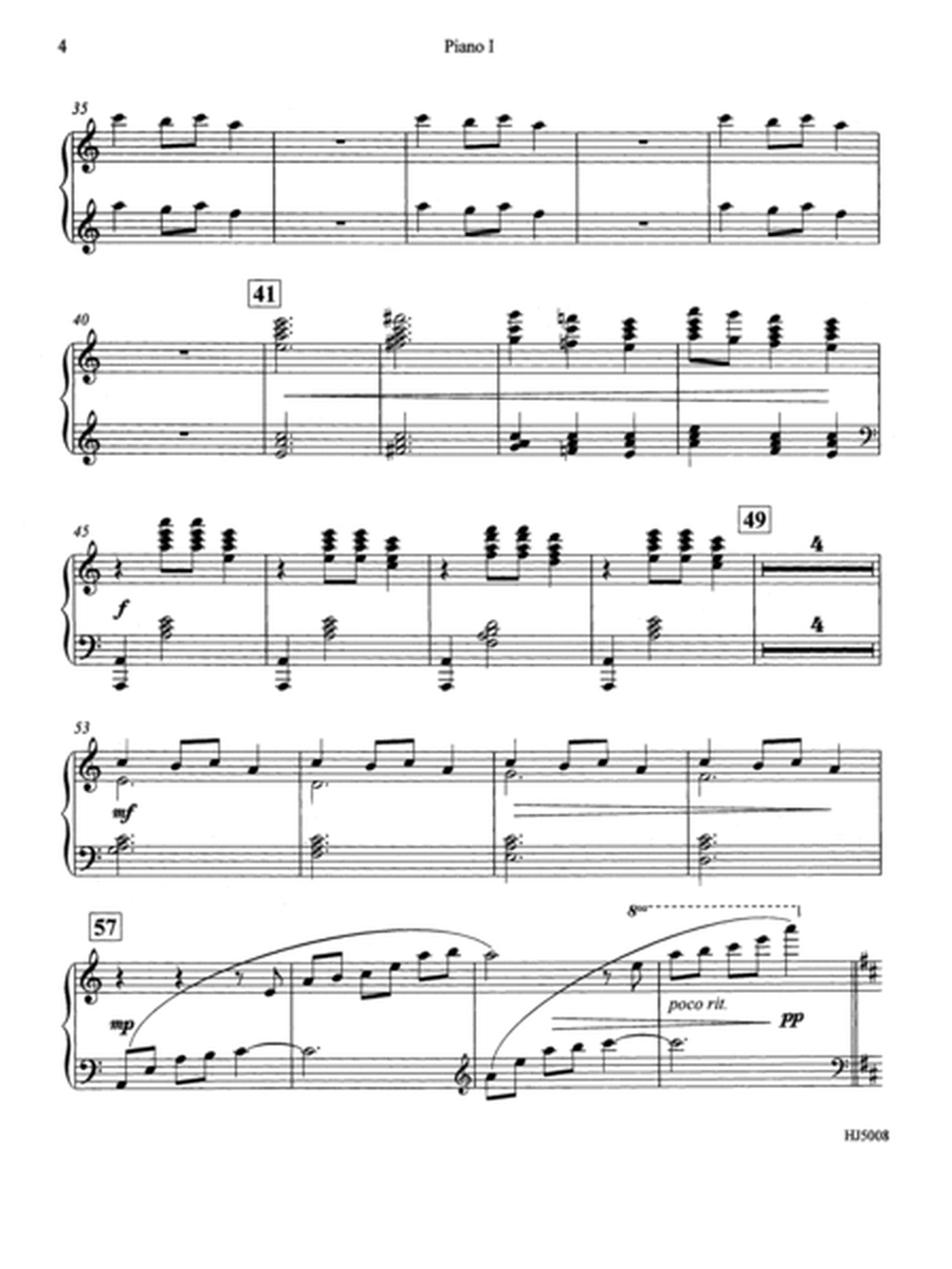 Ukrainian Bell Carol (Piano Quartet - Four Pianos) - Piano I