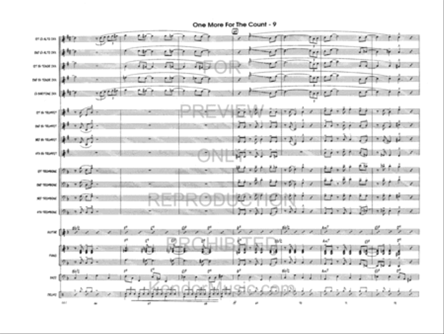 One More For The Count One More For The Count Jazz Ensemble scores gallery preview page 10