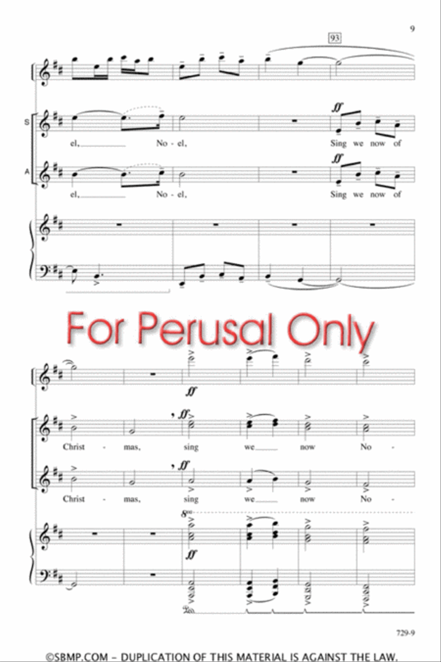 Sing We Now Noel! - SSA Octavo SSA scores gallery preview page 8