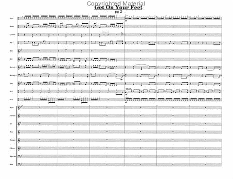 Get On Your Feet Get On Your Feet Percussion Ensemble scores gallery preview page 4