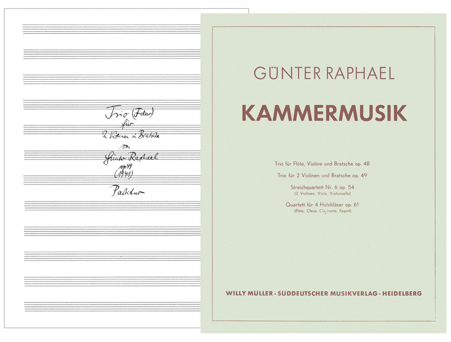 Trio (1941) F major, Op. 49 Viola scores gallery preview page 1