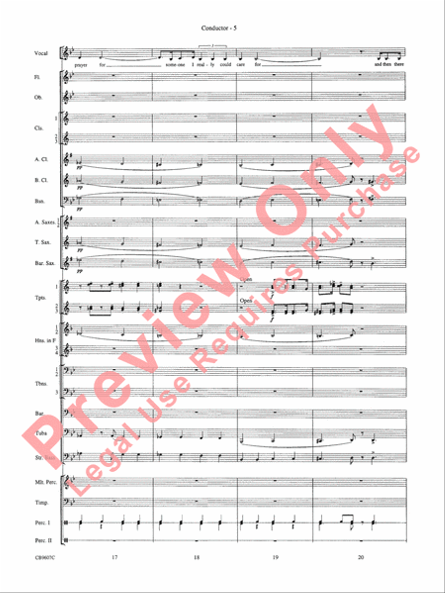 Blue Moon Blue Moon Concert Band scores gallery preview page 7