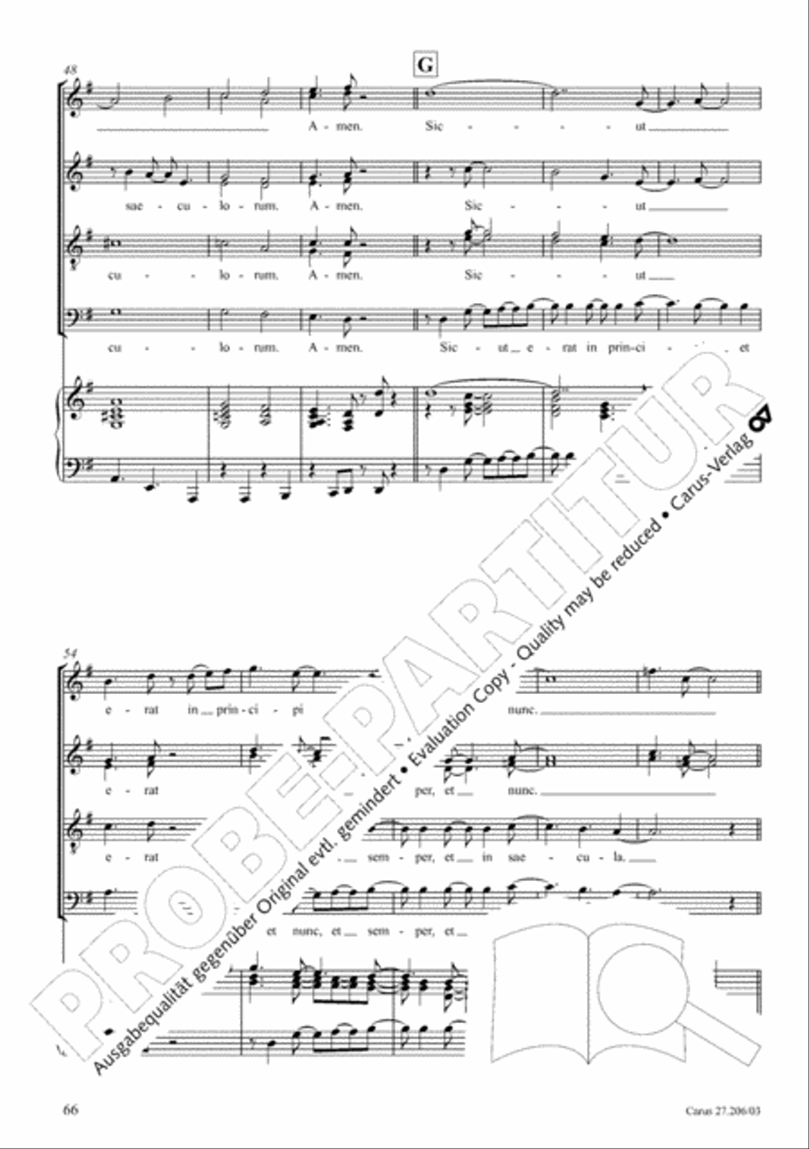 Magnificat 4-Part scores gallery preview page 67