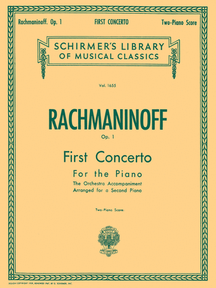 Book cover for First Concerto for the Piano in F# Minor, Op. 1