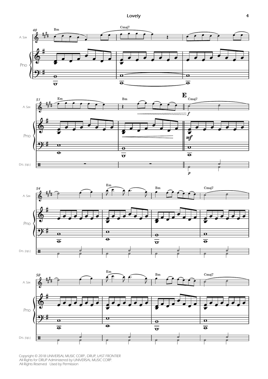 Lovely Alto Saxophone scores gallery preview page 6