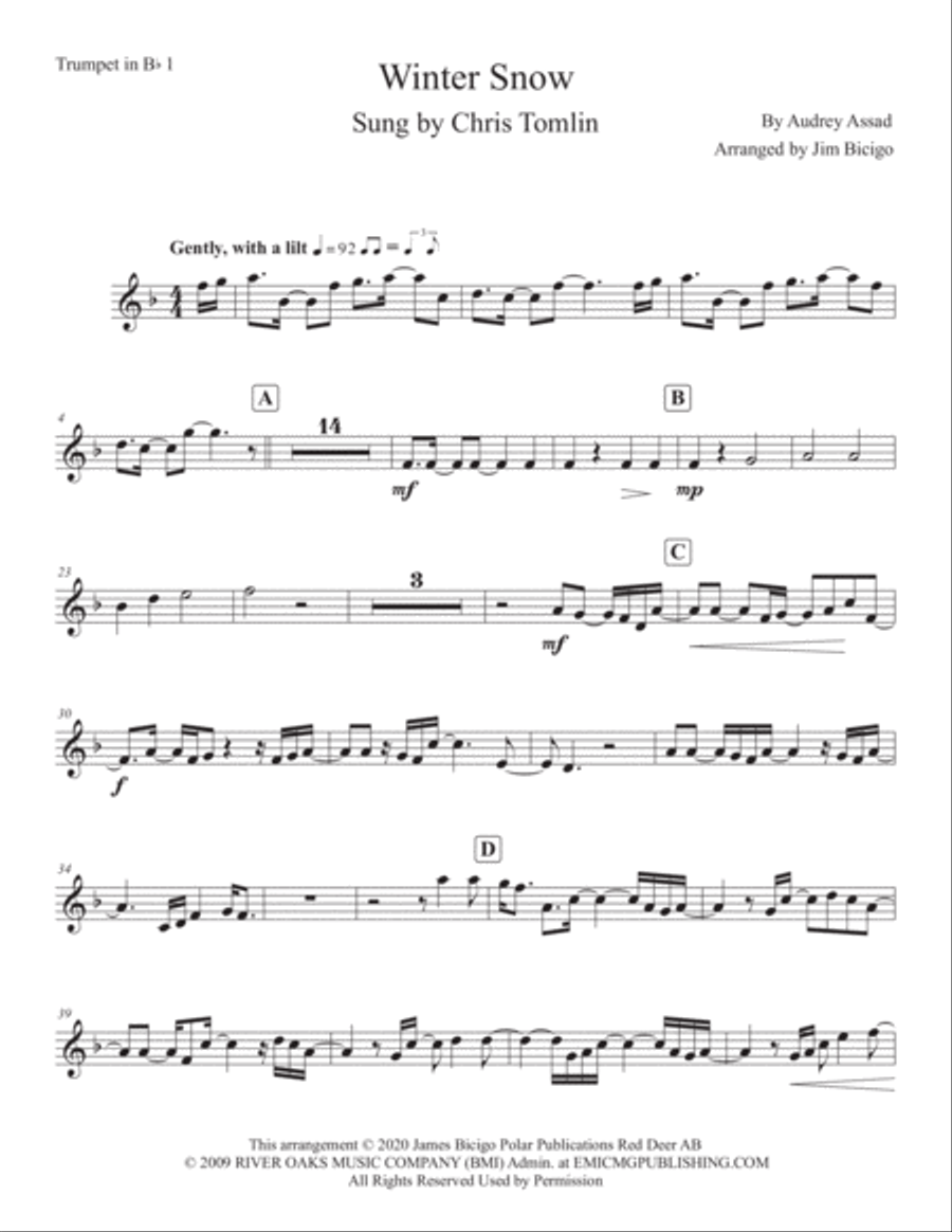 Winter Snow Winter Snow Horn scores gallery preview page 5