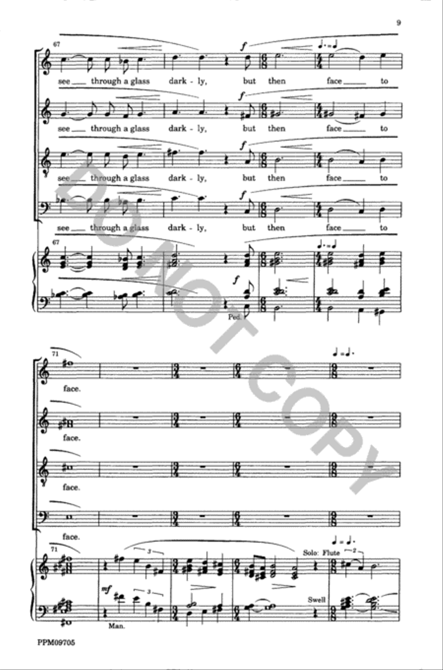 Though I Speak with the Tongues of Men and of Angels Divisi scores gallery preview page 10