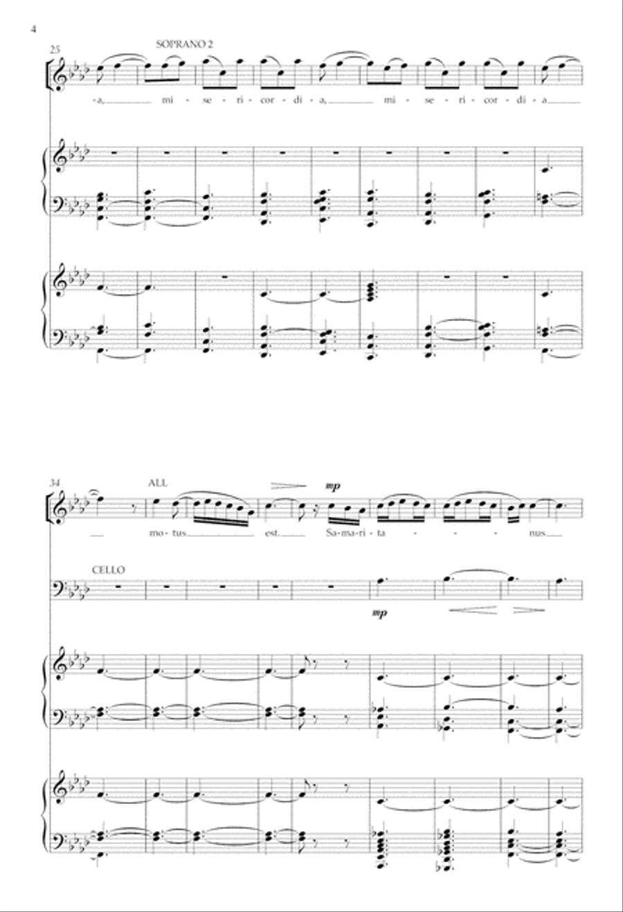 Beati II: Pro alios curantibus (For those that care for others) SSA scores gallery preview page 3