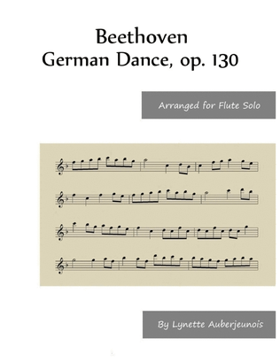 Book cover for German Dance, op. 130 - Flute Solo
