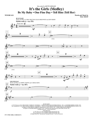 It's the Girls (Medley) - Bb Tenor Saxophone