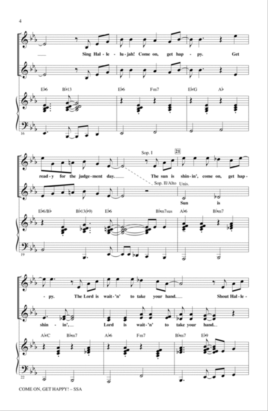 Come On, Get Happy! The Music Of Harold Arlen In Concert (Medley) SSA scores gallery preview page 3