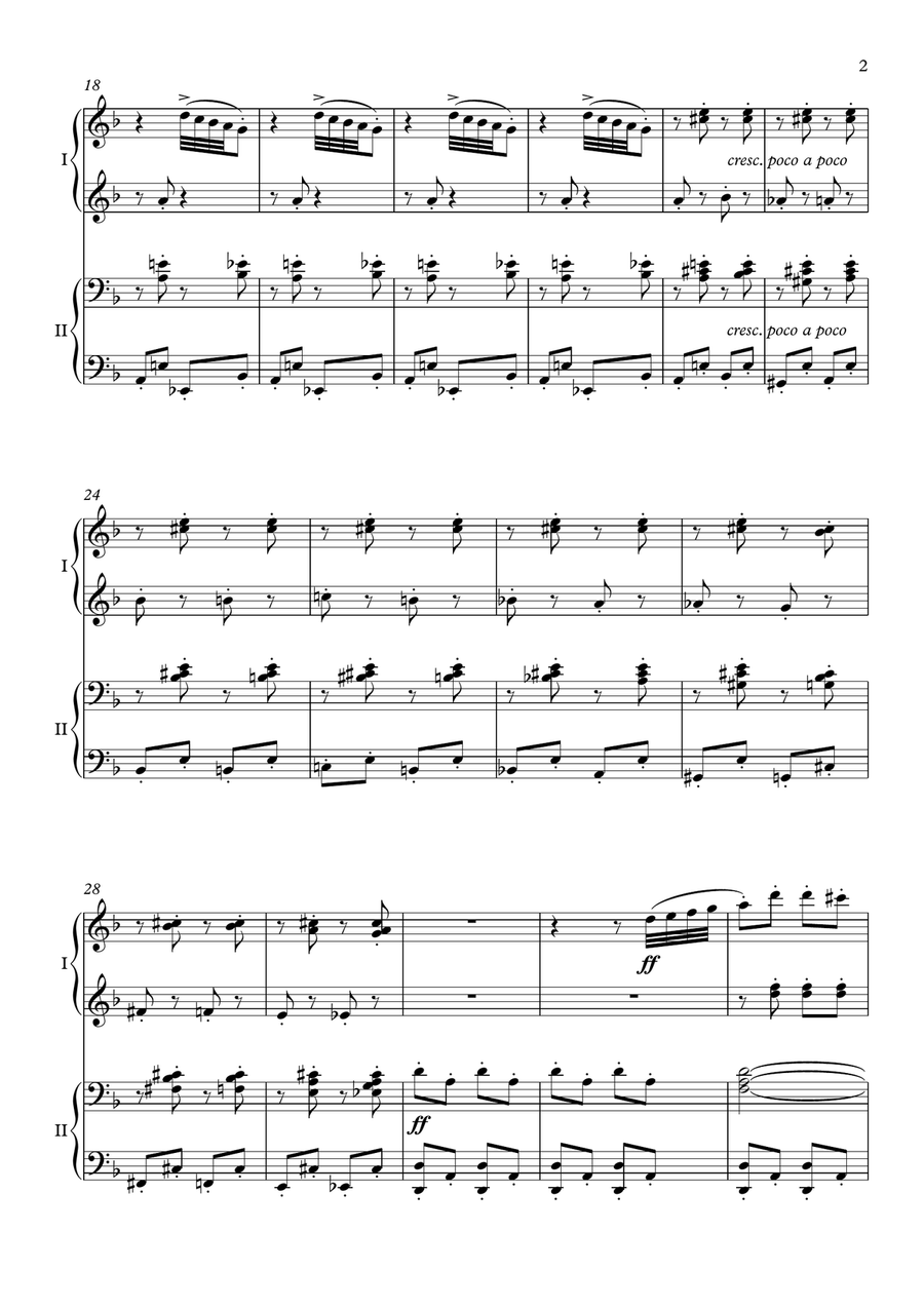 March Of The Dwarfs Op. 54, No. 3 - Piano, 4 Hands 1 Piano, 4-Hands scores gallery preview page 3