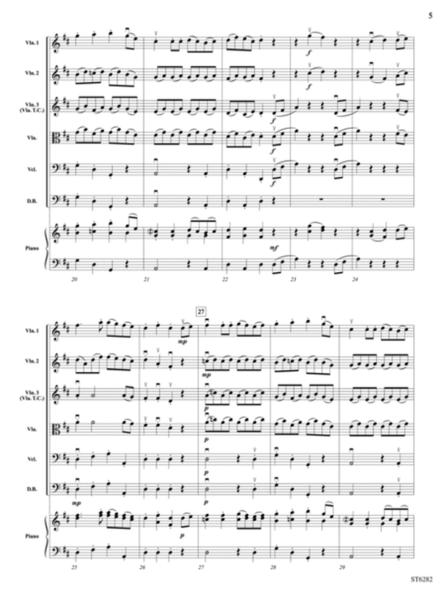 Suite from the Magic Flute: Score