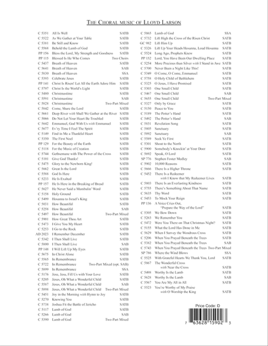 10,000 Reasons (Bless the Lord) 4-Part scores gallery preview page 12