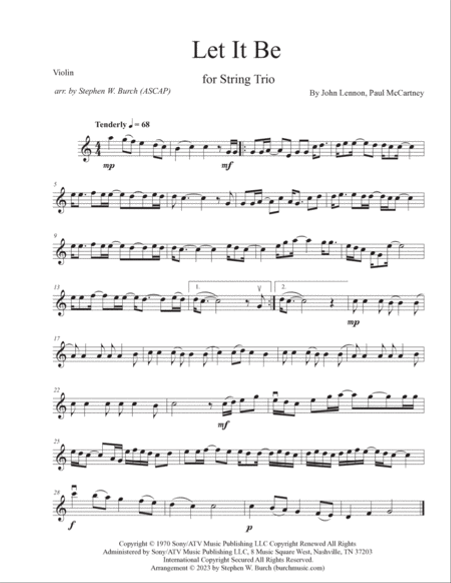 Let It Be String Trio scores gallery preview page 3