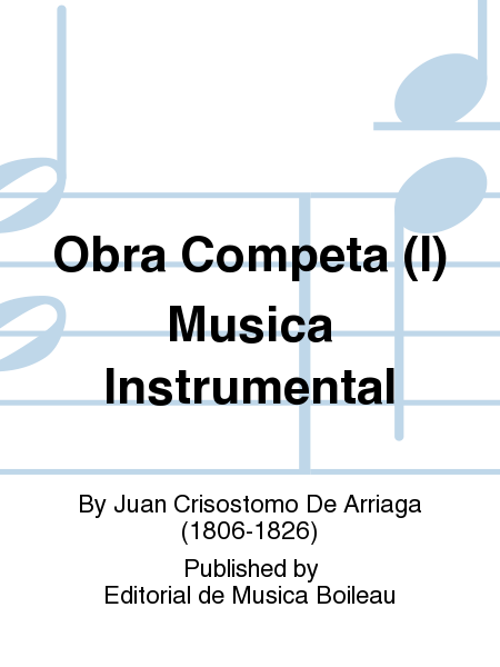 Obra Competa (I) Musica Instrumental