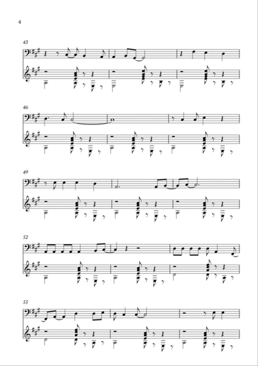 Kiss The Girl Bassoon scores gallery preview page 4