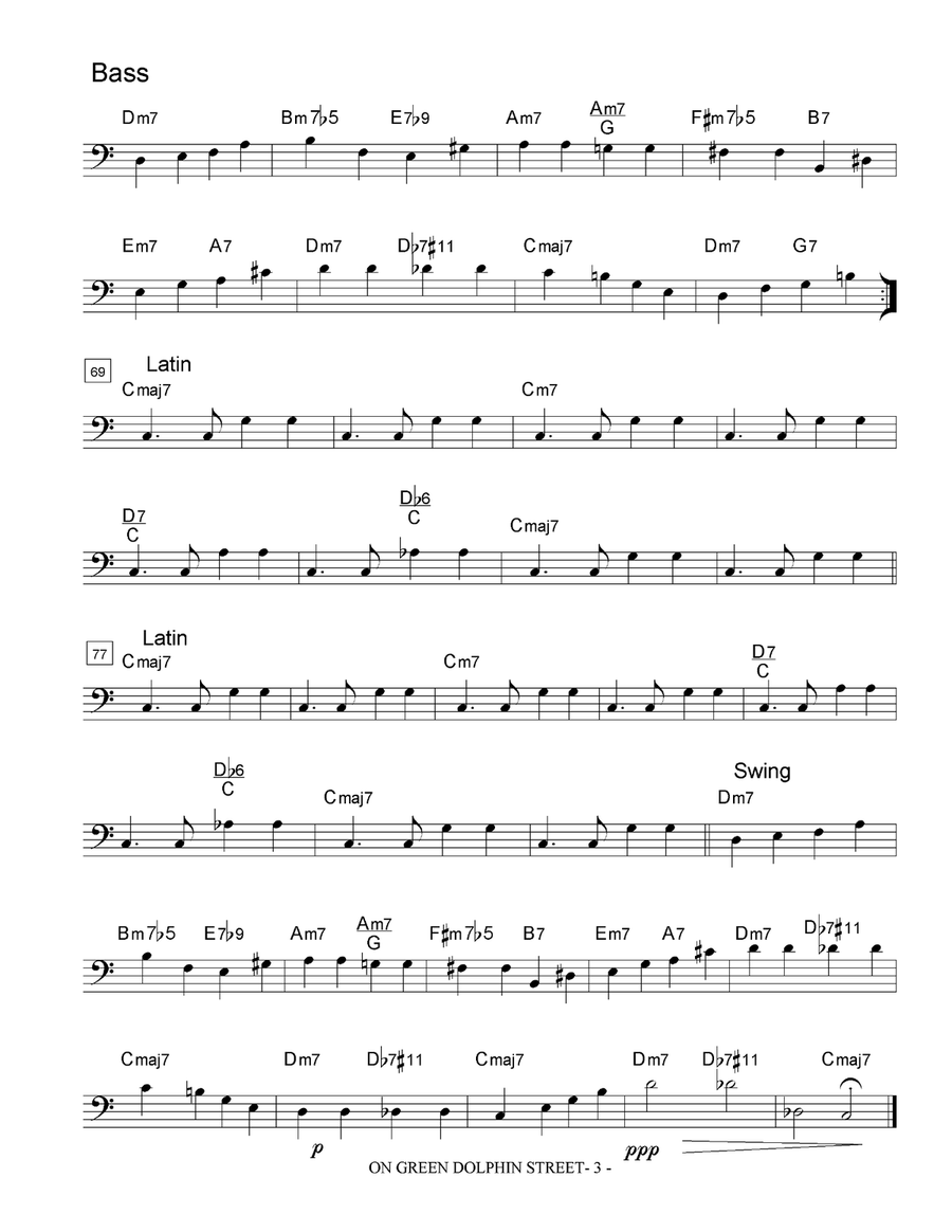 On Green Dolphin Street On Green Dolphin Street Jazz Ensemble scores gallery preview page 4