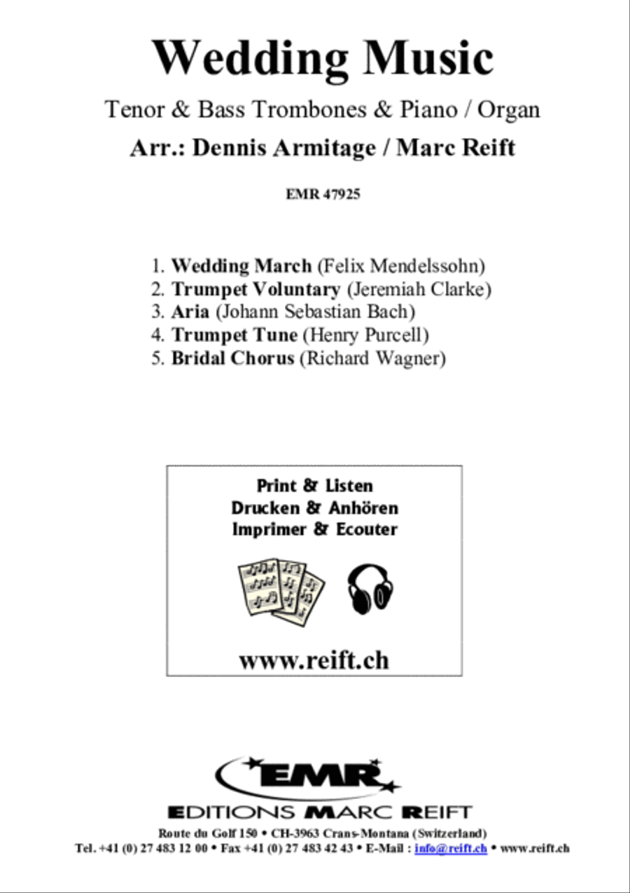 Wedding Music Trombone scores gallery preview page 2