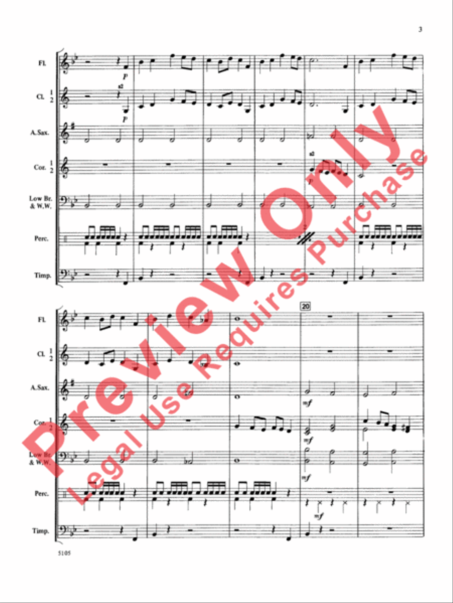 Wildwind Overture Concert Band scores gallery preview page 4