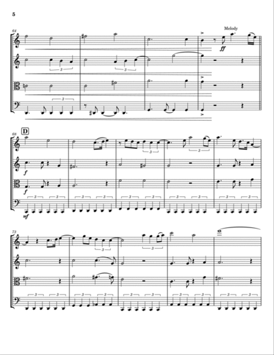 Death Of A Bachelor String Quartet scores gallery preview page 5
